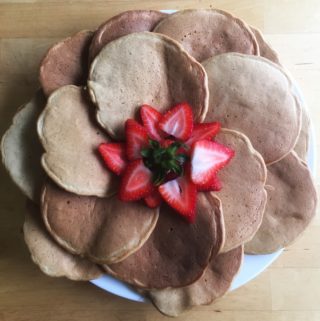 Golden Wheat and Molasses Pancakes